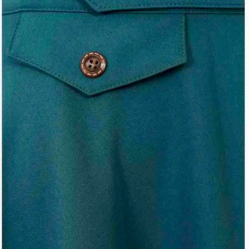 🆕- Banned Book Club 50's Swing Skirt Teal - Picture 4 of 11